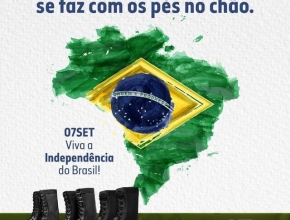 Arte criada para o 7 de Setembro - #DiadaIndependenciadoBrasil. Cliente: @MasterCourosAtalaia