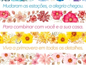 Viva o frescor da Primavera! #NaRenatoTem novidade boa para você aproveitar o aconchego da nova estação #emcasa! Cliente: @renatotecidos.
