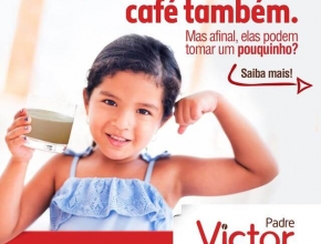Arte criada para o #DiadasCrianças. Cliente: @PadreVictorCafe.