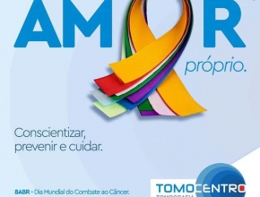 Arte criada para o #DiaMundialdeCombateaoCâncer. Cliente: @Tomocentro.Tomografia.