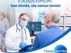 Arte criada para o #DiadoMédico. Cliente: @Tomocentro.Tomografia.