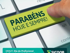 Arte criada para o Dia do Profissional de #TecnologiadaInformação. Cliente: @SicoobCredivass.