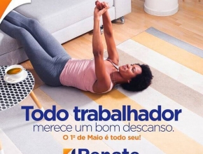 Arte criada para o #DiadoTrabalho. Cliente: @RenatoTecidos.