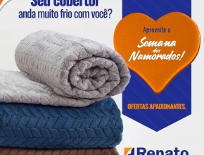 Campanha criada para o #SemanadosNamorados. Cliente: @RenatoTecidos.