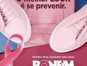 Arte criada para o #OutubroRosa. Cliente: @CalcadosBonfim.
