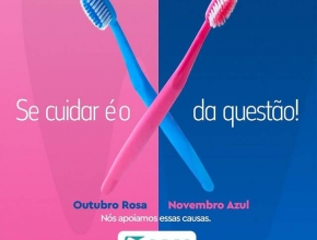 Arte criada para o #OutubroRosa e #NovembroAzul Cliente: @Dr.AlvaroNogueira.